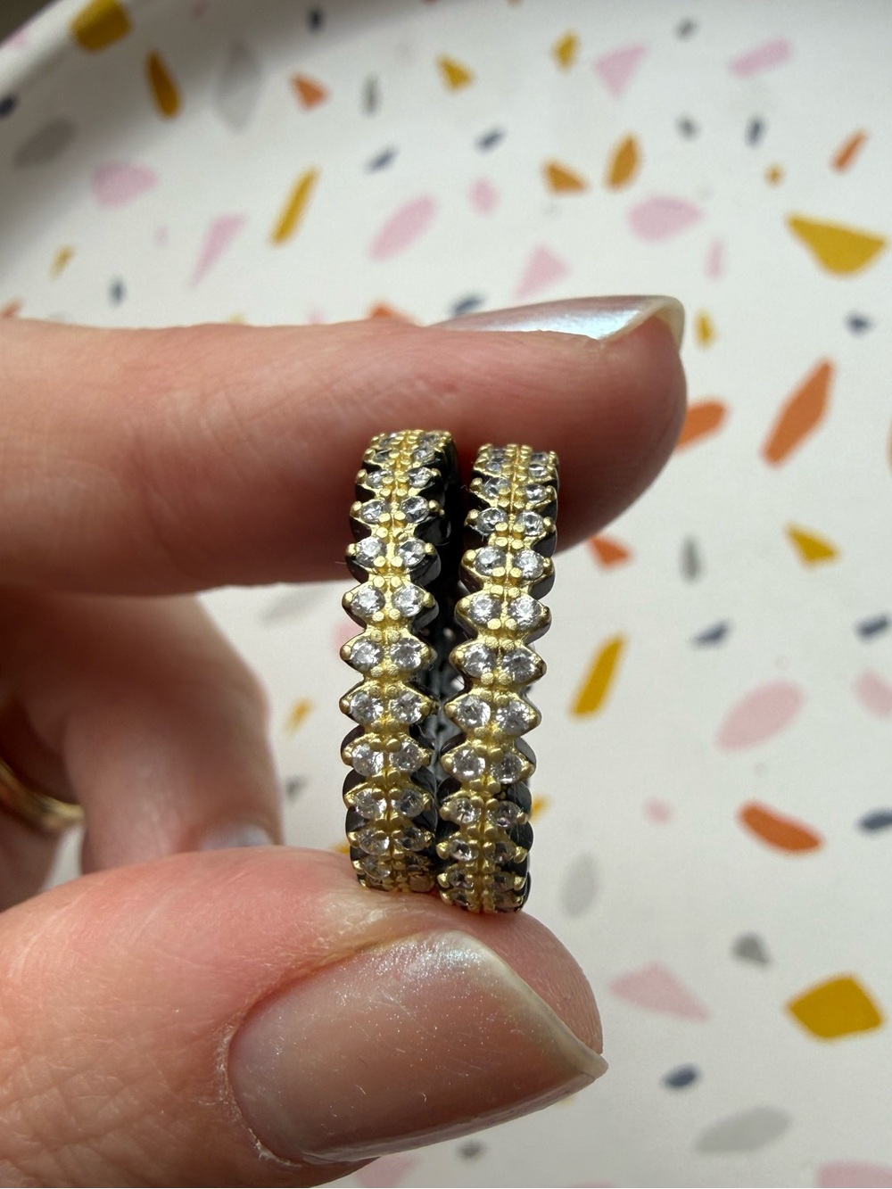 Freida Rothman Stacking Rings Sterling silver Size 6 new - Picture 3 of 5